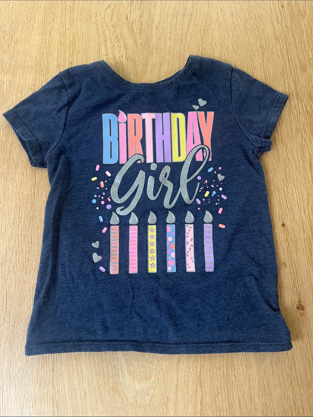 Size 5T Birthday Girl Graphic Tee for Kids